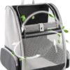 Sac à dos de transport innovant pour chats et chiens (noir)